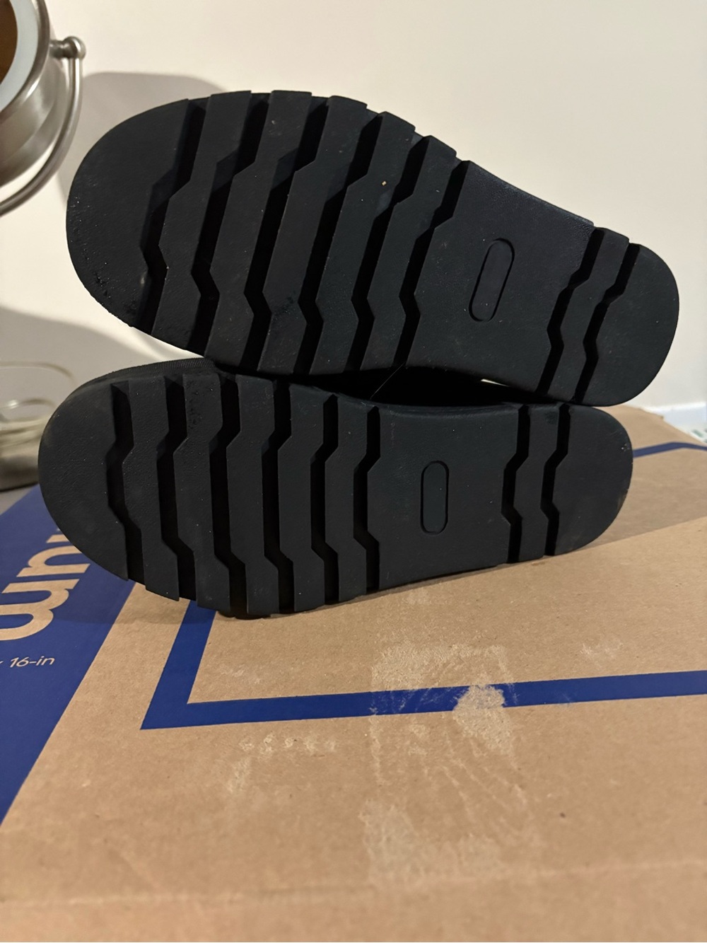 Harlow Black Platform Puffy Winter Boots - Picture 3 of 4